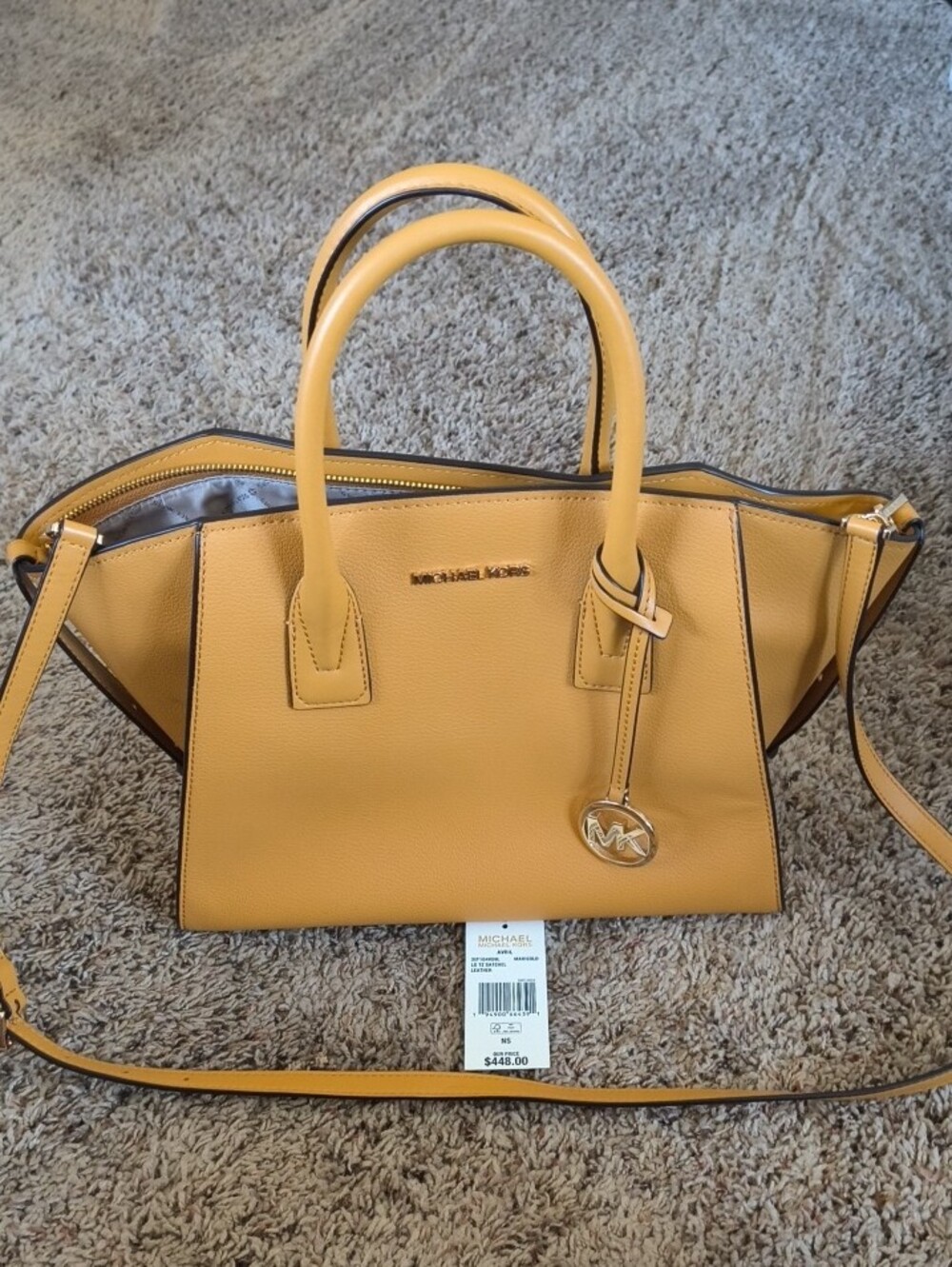 Michael Kors Marigold Large TZ Leather Satchel